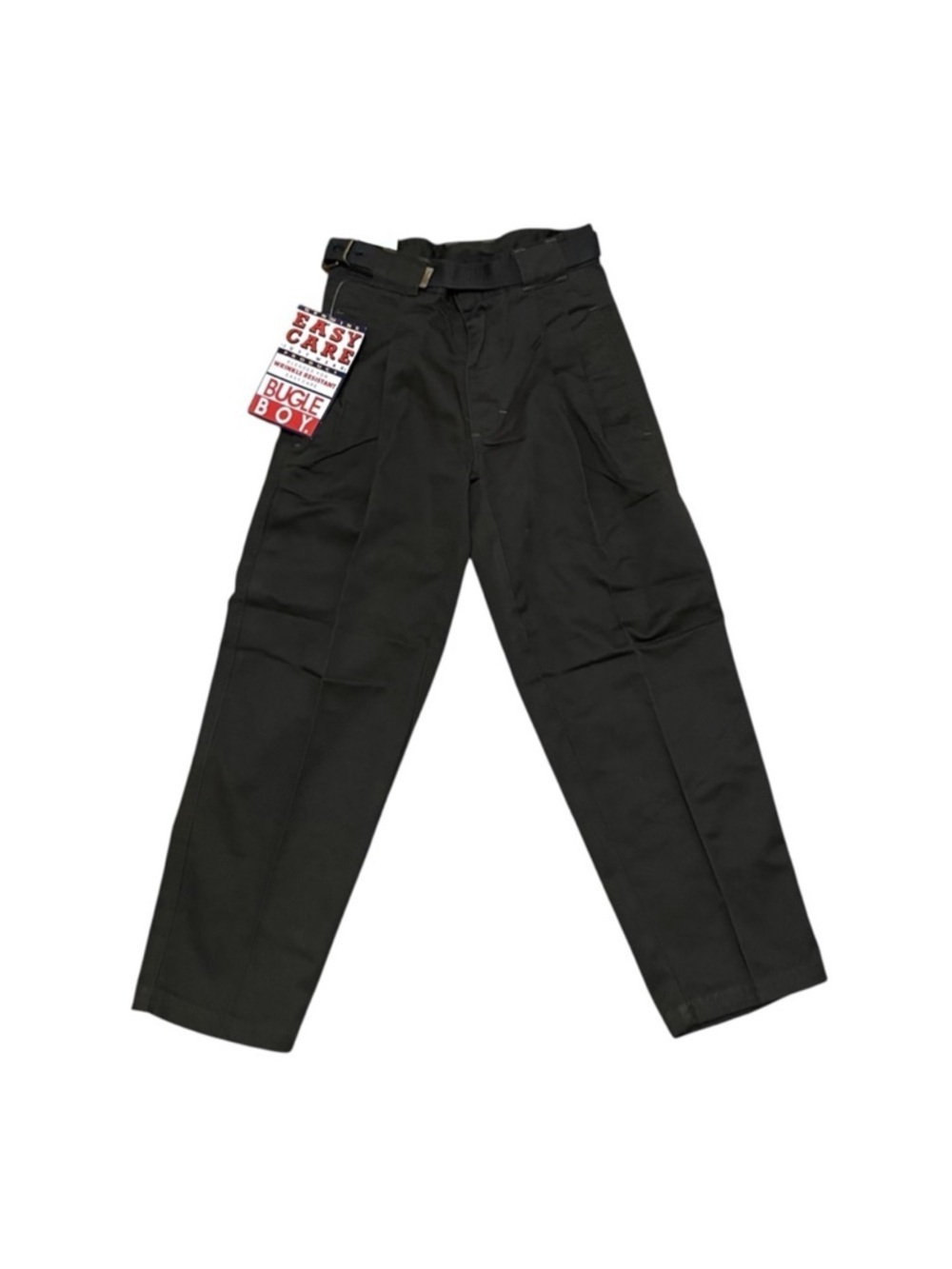 Bugle Boy Pleated Front Chino Pants Prep School Uniform w Belt Sizes 8 Brown NWT